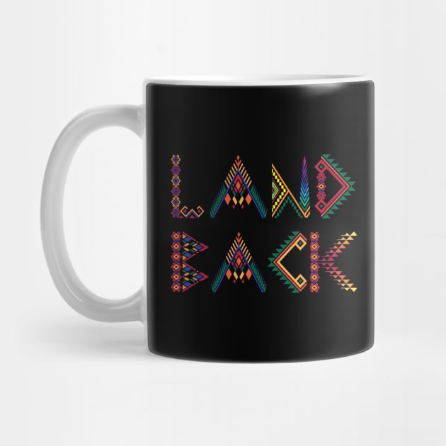 Landback in Colorful Geometric Pattern by Enriched by Art